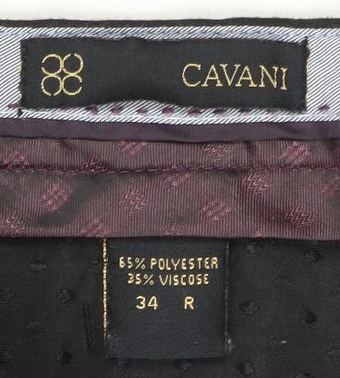 Mens UK Size 34 Cavani  Dress Pants Black Trousers