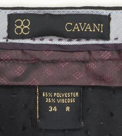 Mens UK Size 34 Cavani  Dress Pants Black Trousers