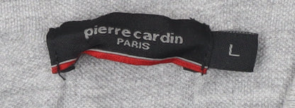 Pierre Cardin Men's Grey L Polo Shirt Short Sleeve