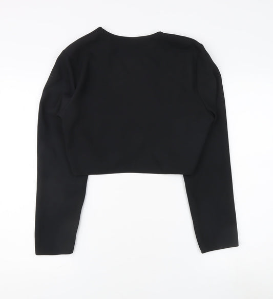 Mackays Women's Black Cropped Jacket, Size 12