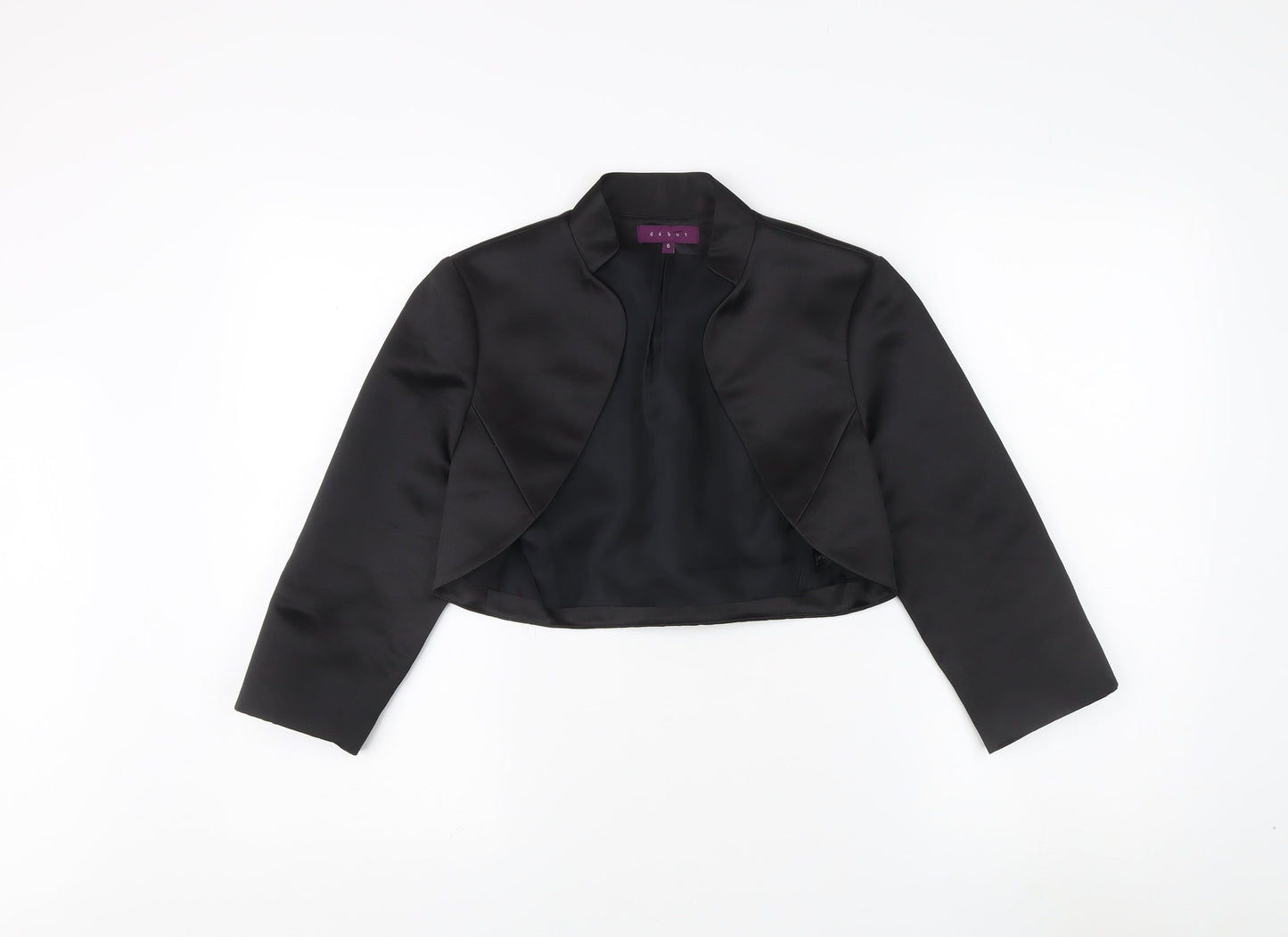 Début Women's Black Cropped Jacket Size 6