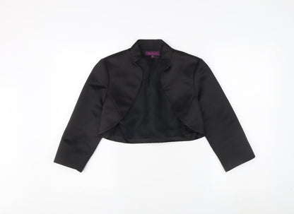 Début Women's Black Cropped Jacket Size 6