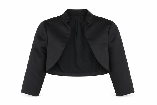 Début Women's Black Cropped Jacket Size 6