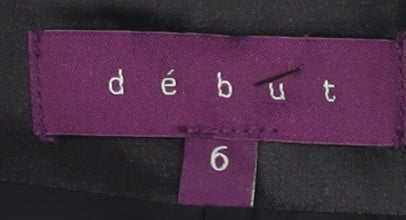 Début Women's Black Cropped Jacket Size 6