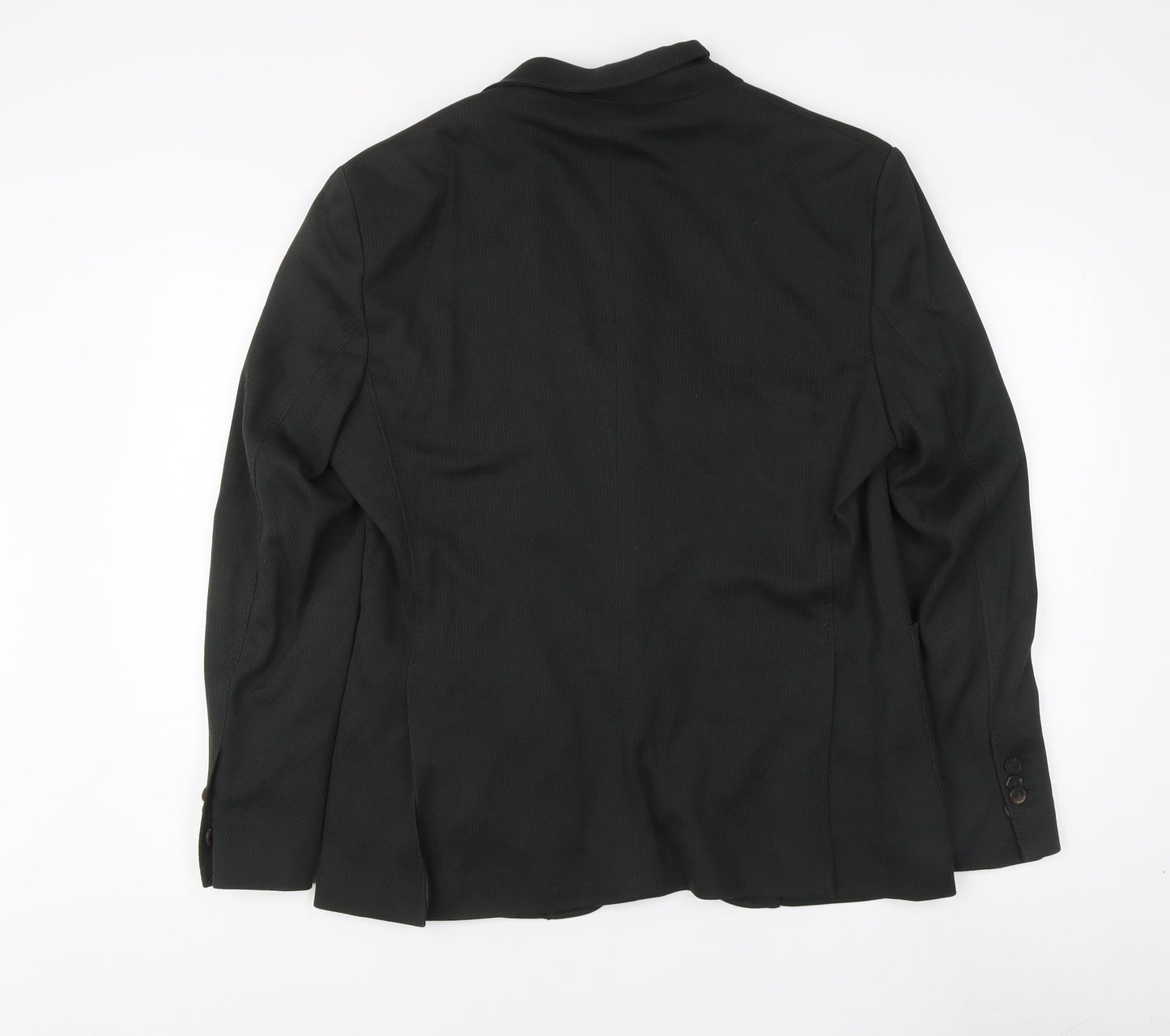 Mens UK Size 40 Massimo Dutti Regular Black Suit Jacket