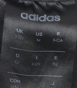 Unisex Adults UK Size 12 adidas Black Basic T-Shirt