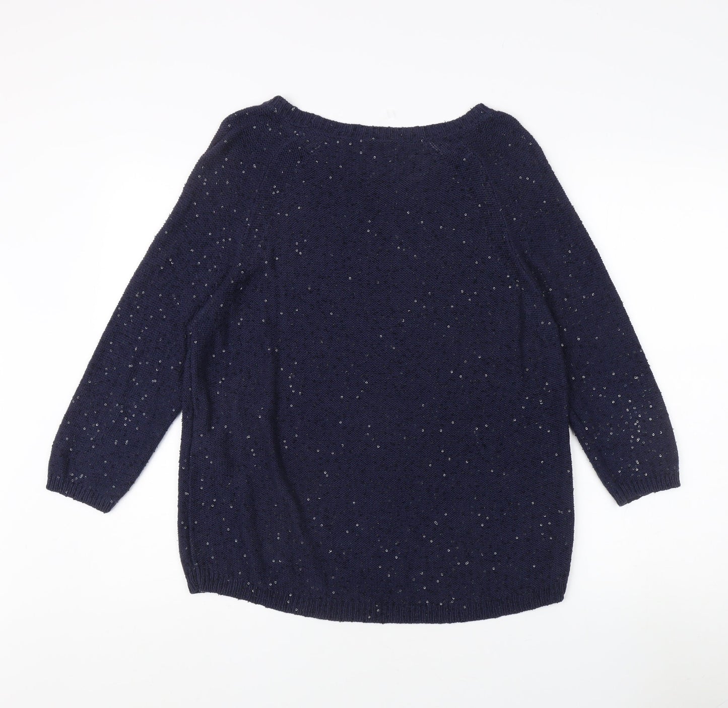 Womens UK Size 8 Whistles Blue Pullover Jumper