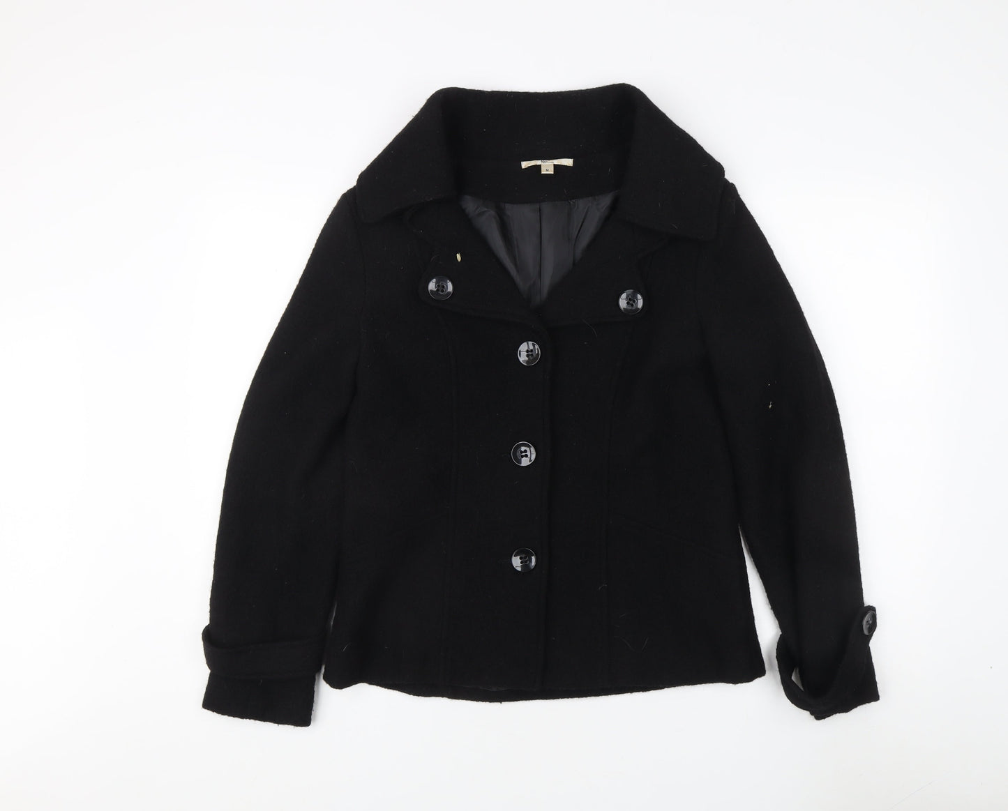 Kuss Collection Women's Black Wool Jacket M