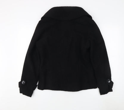 Kuss Collection Women's Black Wool Jacket M