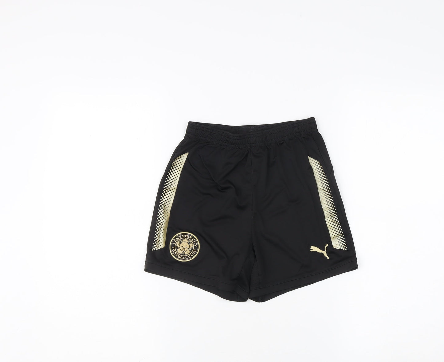 Puma Boys Black Athletic Football Shorts 11-12 Years