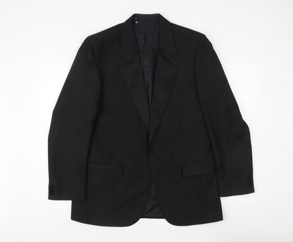 Mens UK Size 40 Revira Regular Black Suit Jacket