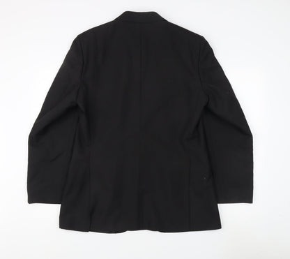 Mens UK Size 40 Revira Regular Black Suit Jacket