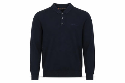 Mens UK Size S Ben Sherman Blue Henley Jumper