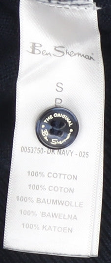 Ben Sherman Men's Blue polo Jumper, size Small.