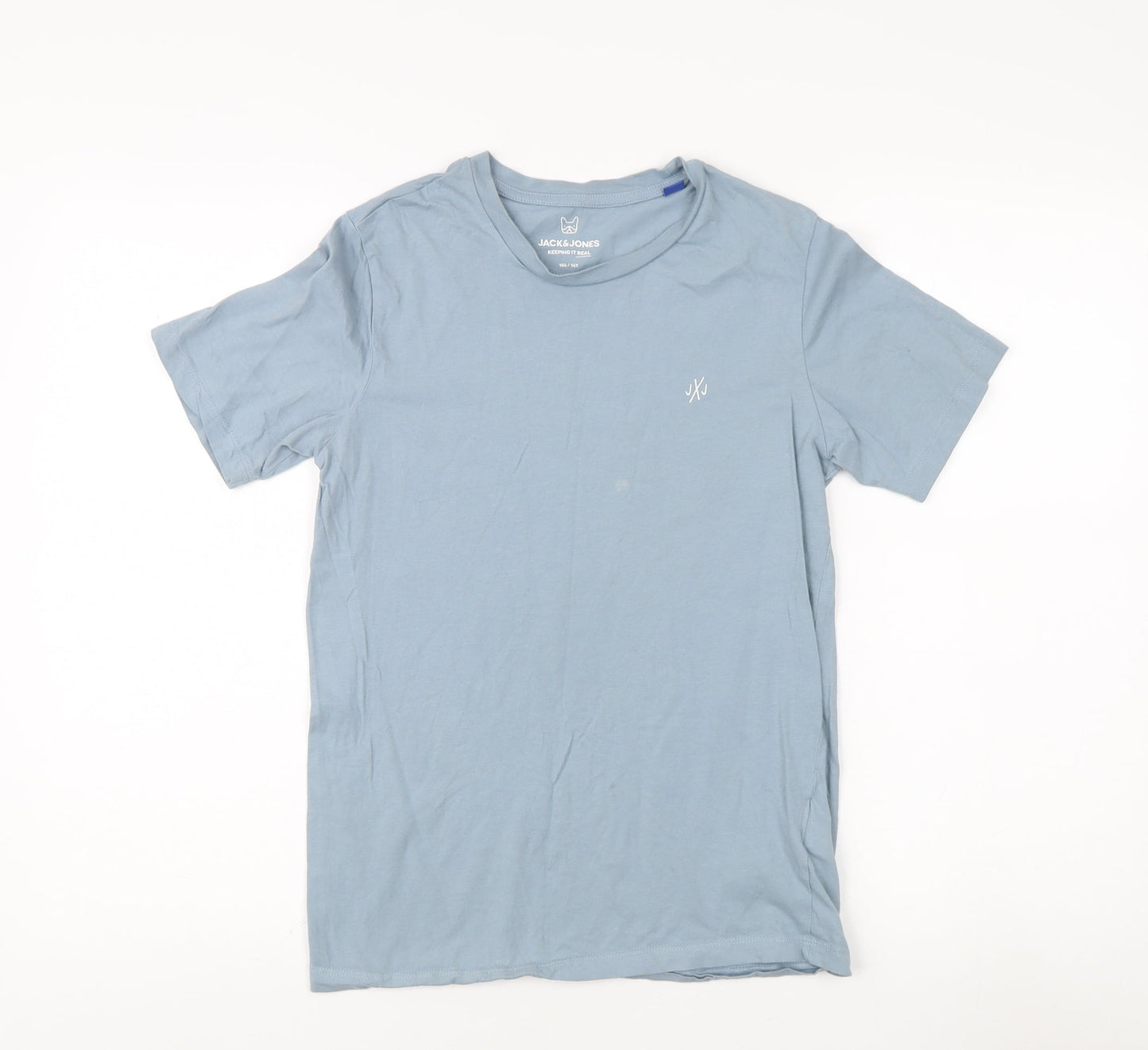 Jack & Jones Boys Blue T-Shirt, 14 Years, Casual, Logo Accent
