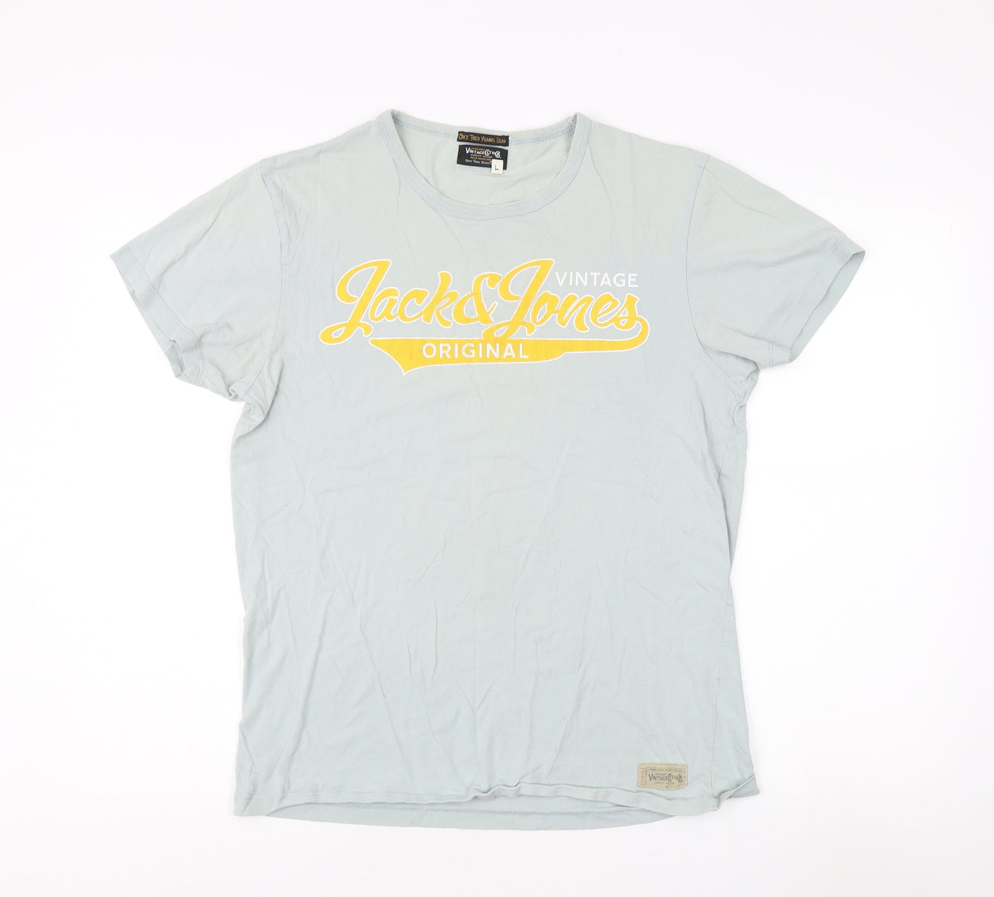 Mens UK Size L JACK & JONES Blue  T-Shirt
