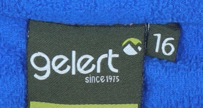 Gelert Women's Blue Henley Sweatshirt Size 16
