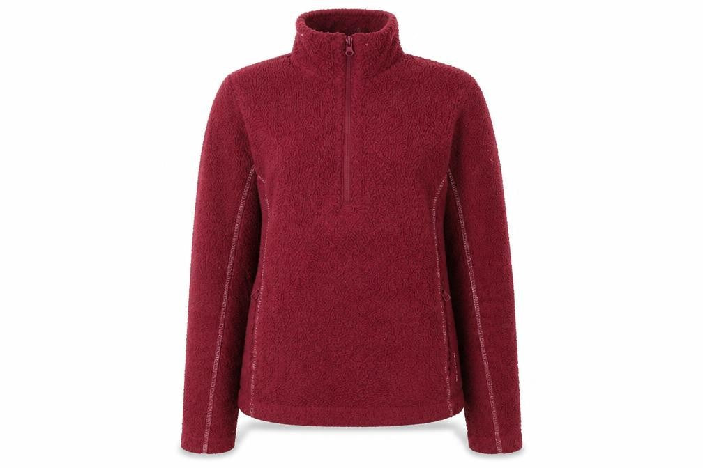 Womens UK Size 10 Craghoppers Red Henley Sweatshirt
