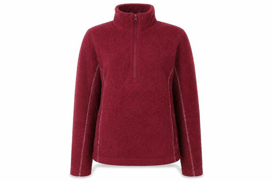 Womens UK Size 10 Craghoppers Red Henley Sweatshirt