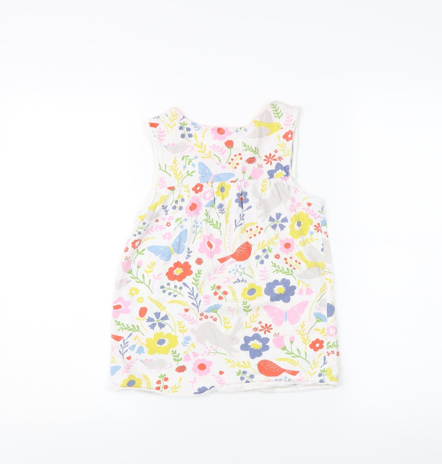 Mini Boden Girls Multicoloured Floral Tank Top, Size 10-11 Years
