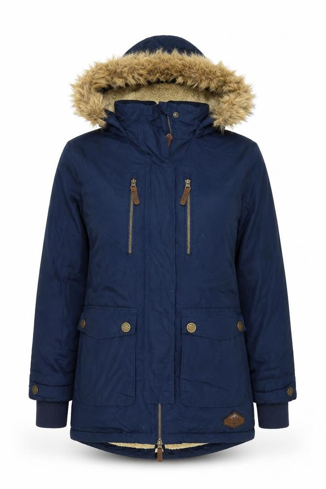 Womens UK Size XS Surfanic Blue Parka Coat