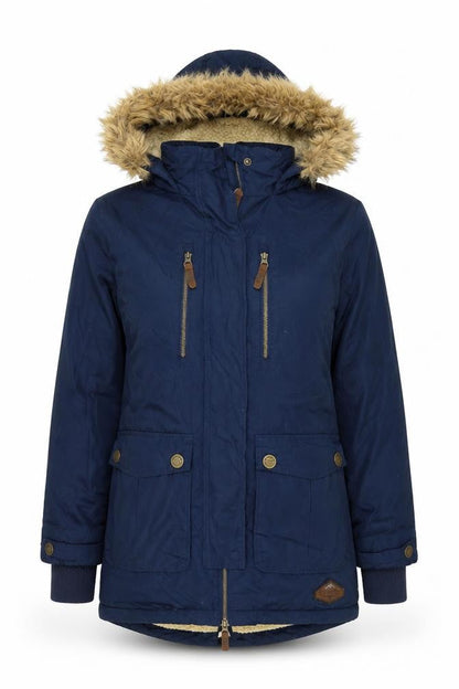 Womens UK Size XS Surfanic Blue Parka Coat