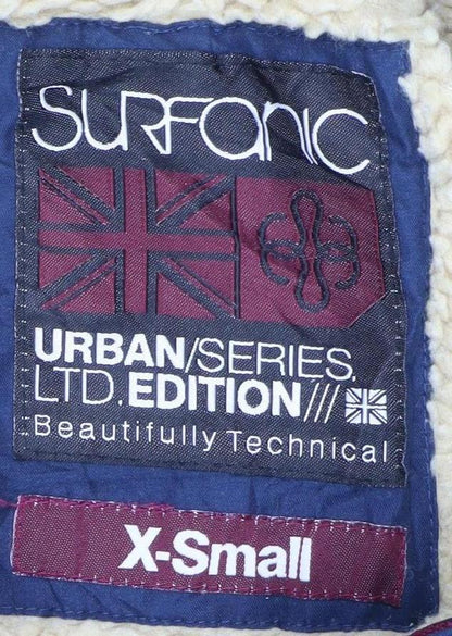 Womens UK Size XS Surfanic Blue Parka Coat