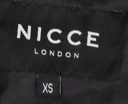 Mens UK Size XS NICCE Grey Windbreaker Coat