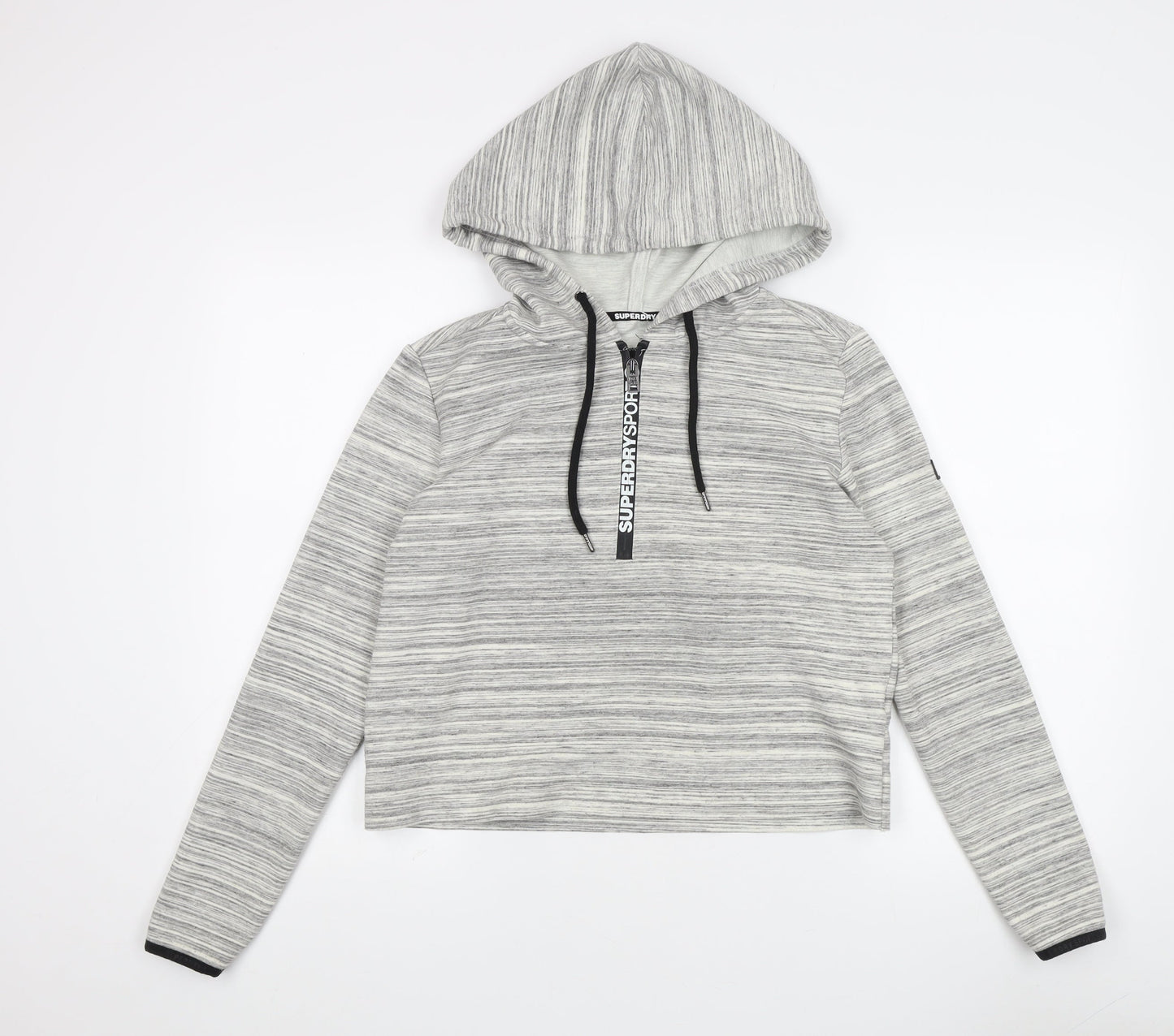 Unisex Adults UK Size S Superdry Grey Pullover Hoodie