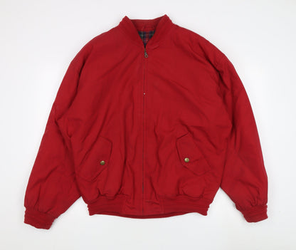 Mens UK Size L Burton Red Bomber Jacket