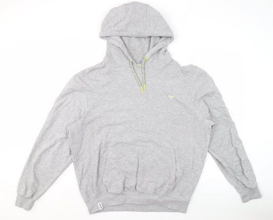 Threadbare Men's Grey Pullover Hoodie L