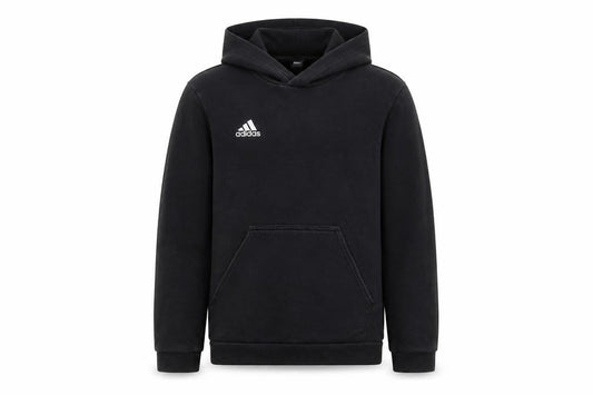 Adidas Boys Black Pullover Hoodie Size 12 Years