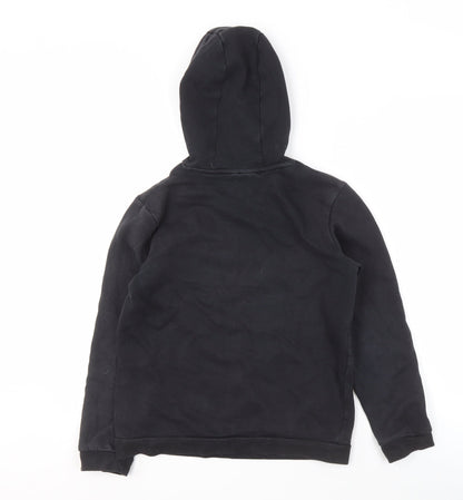 Adidas Boys Black Pullover Hoodie Size 12 Years