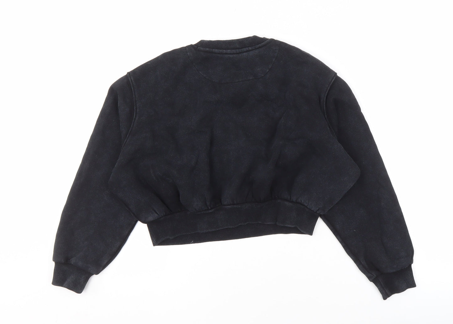 Marks and Spencer Girls Black Pullover Sweatshirt 9-10 University