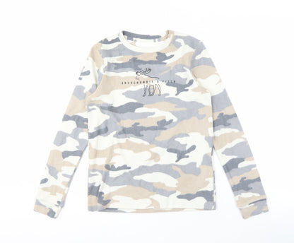 Abercrombie Kids Boys Camouflage Pullover Sweatshirt, 14 Years