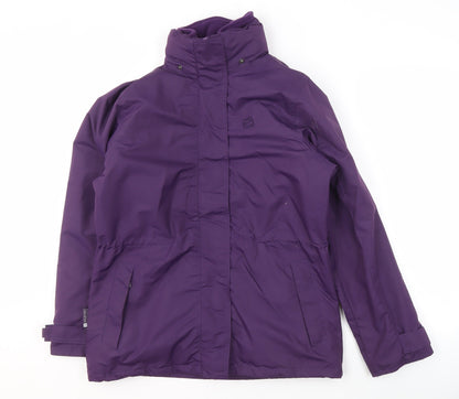 Womens UK Size 8 Mountain Essentials Purple 3-in-1 Jacket