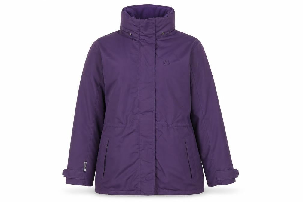 Womens UK Size 8 Mountain Essentials Purple 3-in-1 Jacket