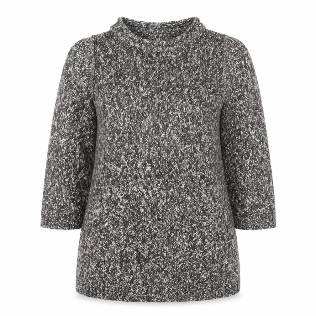 Front view of John Rocha Women's Grey Chunky-Knit Jumper, size 14