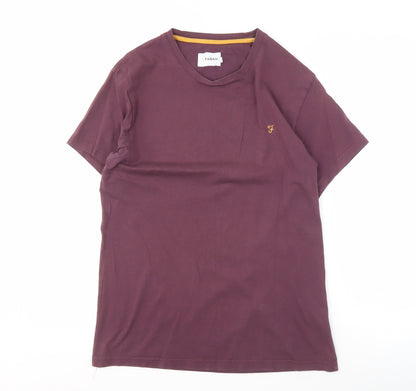 Mens UK Size L Farah Purple  T-Shirt