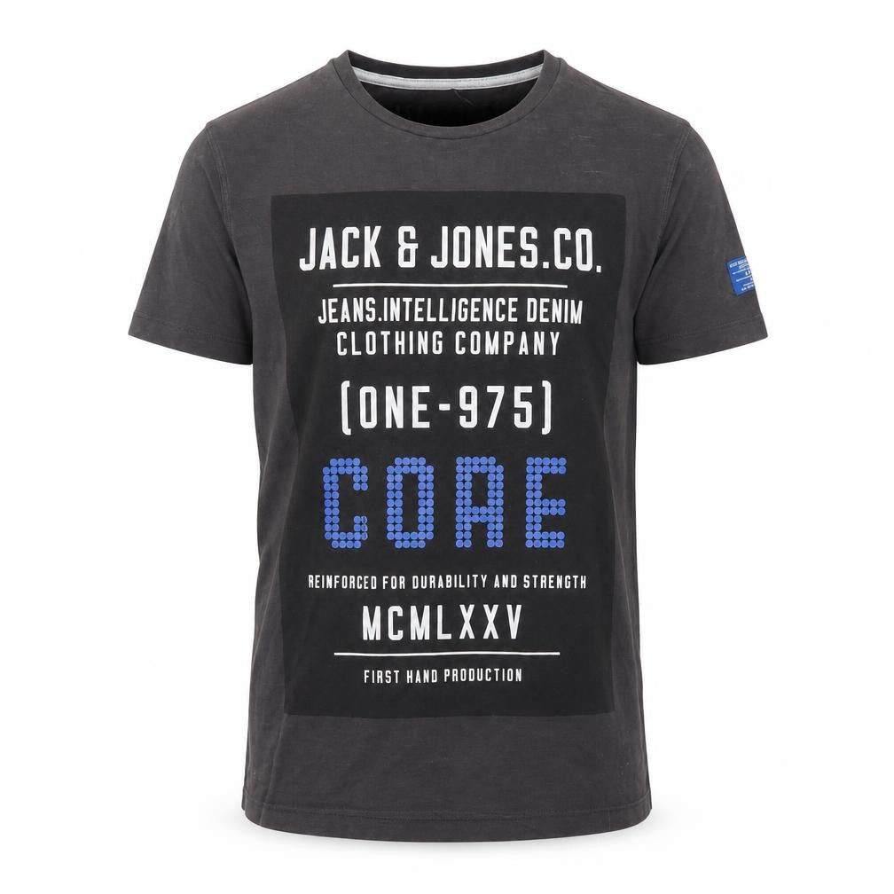 Mens UK Size S JACK & JONES Black  T-Shirt