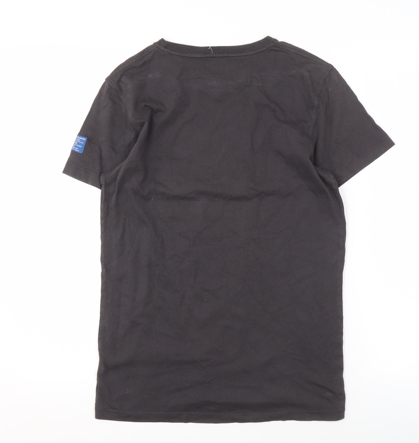 Mens UK Size S JACK & JONES Black  T-Shirt