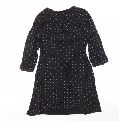Fatface Women's Black Floral A-Line Dress Size 10