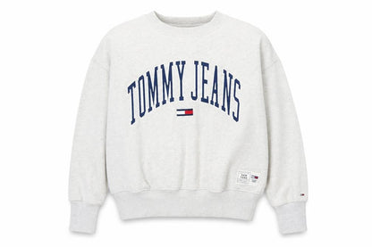 Mens UK Size XS Tommy Jeans Grey Pullover Sweatshirt