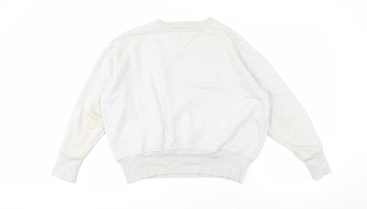 Tommy Jeans Men's Grey XS Logo Sweatshirt