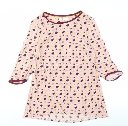 Boden Women's Pink Floral Tunic, Size 10, Spring Wear