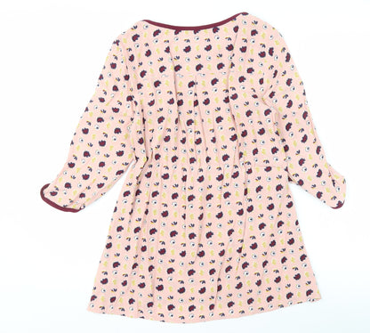 Boden Women's Pink Floral Tunic, Size 10, Spring Wear