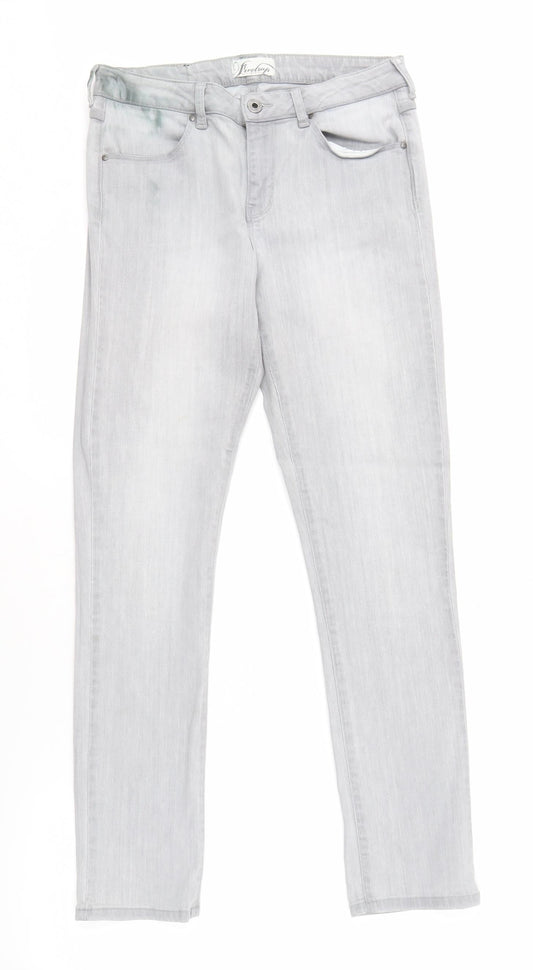 Firetrap Men’s Grey Slim Straight Jeans