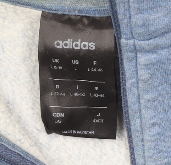 Adidas Women's Blue Lightweight Logo Sweatshirt L