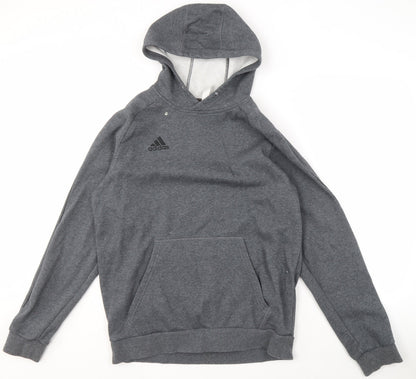 Mens UK Size L adidas Grey Pullover Hoodie