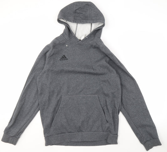 Mens UK Size L adidas Grey Pullover Hoodie